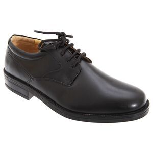 Roamers Mens Flexi Lace up Plain Leather Gibson Formal Oxford Shoes Sizes 7-15 /